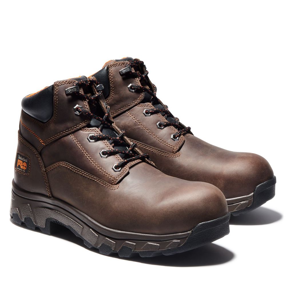 Timberland Mens Work Boots PRO® Workstead 6\" Comp Toe - Brown - India RY5618243